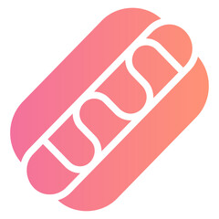 hotdog gradient icon