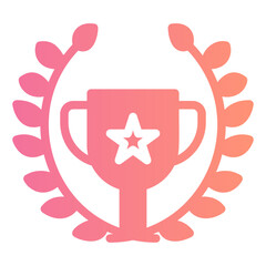 trophy gradient icon