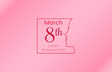 Happy Women's Day Background Template