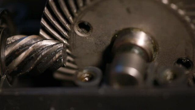 bevel gear with helical teeth, gearbox