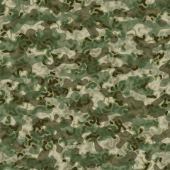 Camouflage pattern background. Classic clothing style masking camo repeat print