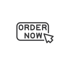 Order now click line icon