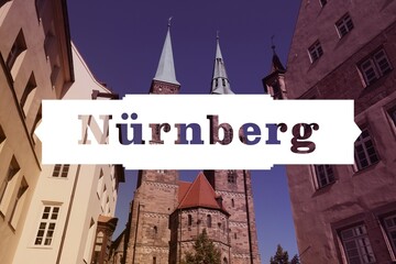 Nuremberg, Germany - city name card