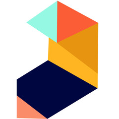 Minimalist geometric brutal shapes.Colorful basic memphis  abstract forms.Bauhaus elements. 
