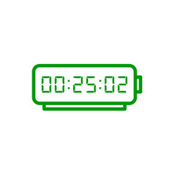Digital, clock, led icon vector image. Can also be used for home electronics and appliances. Suitable for mobile apps, web apps and print media.