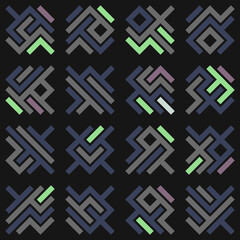 Asemic Glyph writing hieroglyph imitation abstract illustration