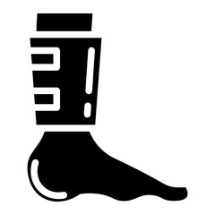 foot bandage glyph 