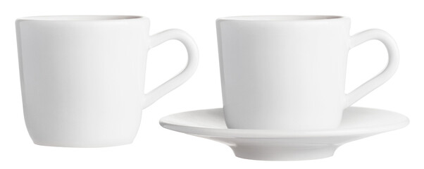 Coffee or tea cups cut out