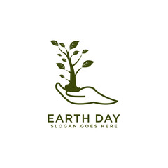 Earth Day. Vector concept for graphic and web design, logo design, business presentations, marketing and printed materials.