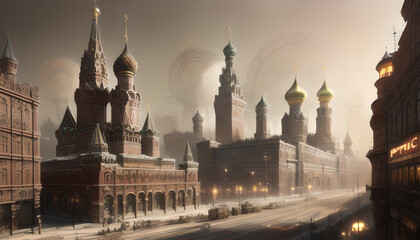 Fototapeta na wymiar Moscow steampunk