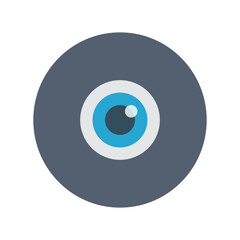 Eye icon, Flat vector illustration for web and mobile interface, EPS 10