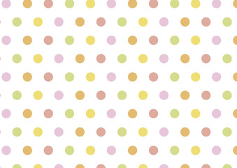 5色ドットパターン　背景素材