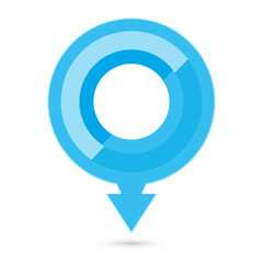 Map point icon design. Vector illustration.