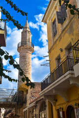 Minaret der Ahmet Ağa Moschee in Chania, Kreta (Griechenland) 