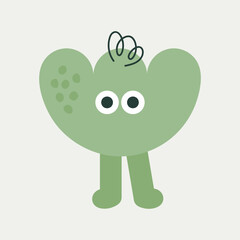 Cartoon character, abstract personage, mascot design, funny avatar, cute icon