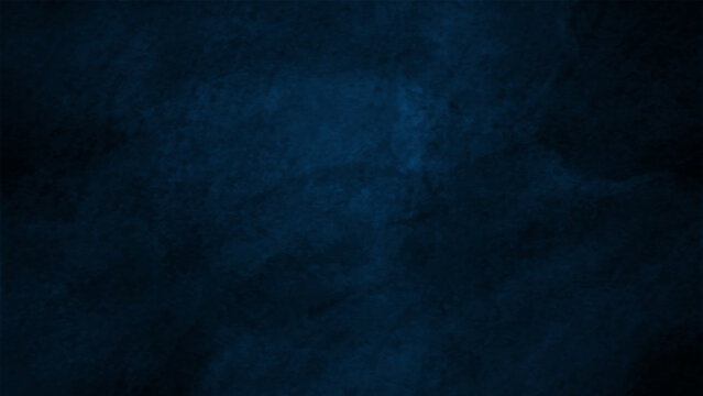 Abstract dark blue grunge background texture. Beautiful wall background.
