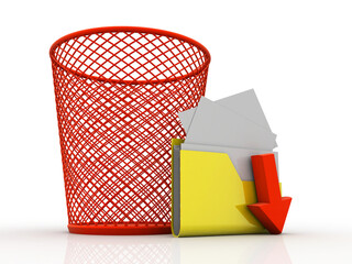 3d rendering folder in recycle bin