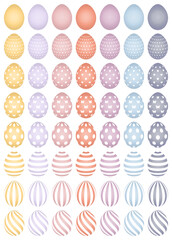 56 Bunte Ostereier Bunt Mit Weißen Mustern