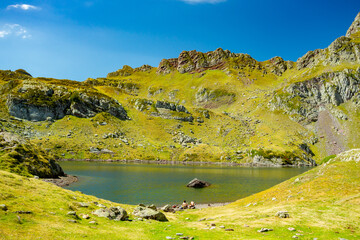 Pyrenees mountain. Lake Ayous Bersau, France