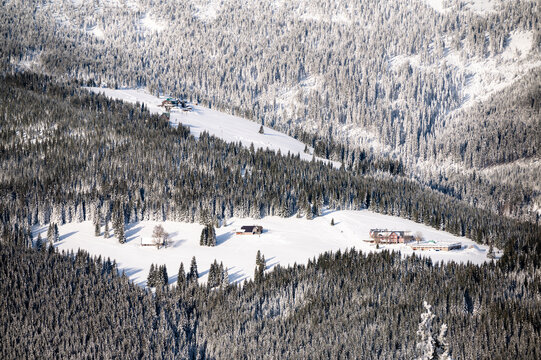 Winter landscape around Horni Mala Upa, Giant Mountains (Krkonose), Northern Bohemia, Czech Republic