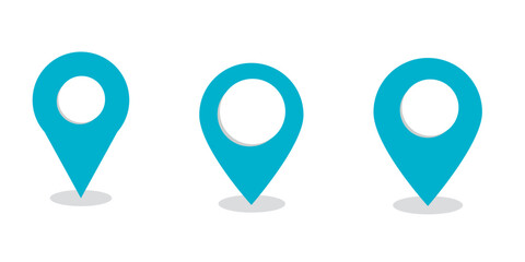 location point simple shapes icon vector set. vector eps 10
