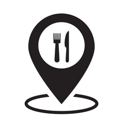 location point simple shapes vector icon.