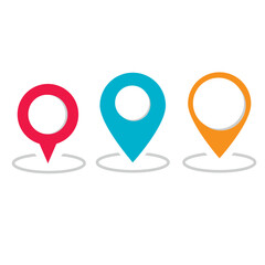 location point simple shapes vector icon.
