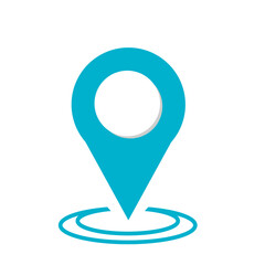 location point simple shapes vector icon.