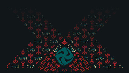 Ornamental Geometrical textured Background - (decoration, wallpaper, texture, illustration, desktop, cover, card, gift, frame, wall, book)