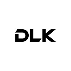 DLK letter logo design with white background in illustrator, vector logo modern alphabet font overlap style. calligraphy designs for logo, Poster, Invitation, etc.