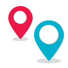 location point simple shapes vector icon.