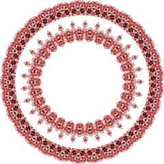 Beautiful round frame. Vector file for designs.