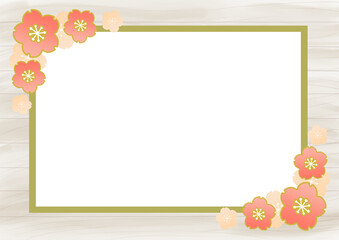 木目の背景素材　春　お正月　ひな祭り　卒業