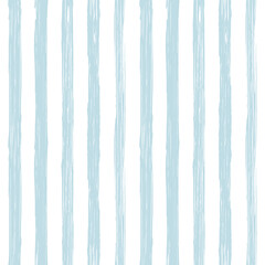 Stripes pattern, summer blue striped seamless vector background, navy brush strokes. pastel grunge stripes, watercolor paintbrush line