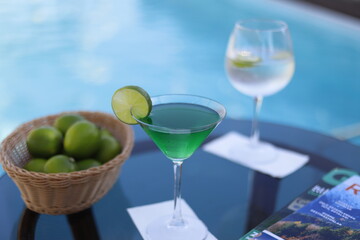 glass of martini