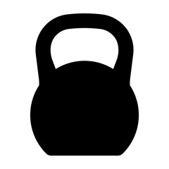 Kettlebell icon. Weight icon, training equipment flat vector icon for exercise apps and websites.