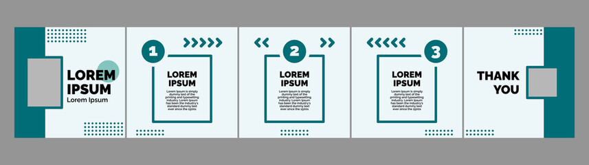 microblog or carousel layout template for social media posts © Rozin