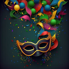 Obraz premium carnival mask background