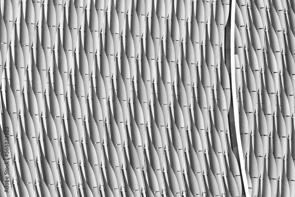 Poster Exterior of modern architecture. Building abstract background  pattern