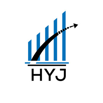HYJ letter logo. HYJ blue image on white background. HYJ vector logo design for entrepreneur and business. HYJ best icon.	
