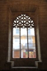 valencia la lonja arquitectura gótica ventana interior  4M0A6972-as23