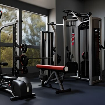 Illustration of gym equipment,  ideal for menus, leaflets, flyers, online and other publications