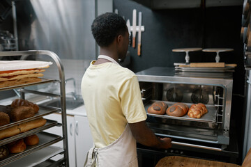 Baker Making Braided Bread