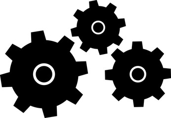 Gear Wheel or Cogwheel Industrial Machinery and Engine Symbol Icon. Vector Image.