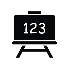 blackboard icon vector design template in white background