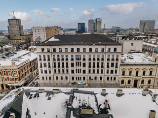Zdjęcia przedstawiają koniec remontu starego budynku hotelu w Łodzi © rozentuzjazmowany
