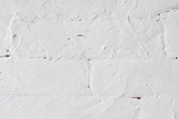 White brick wall. Light background with copy space