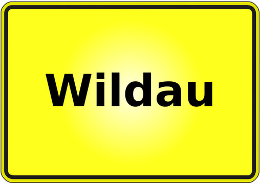 Stadteingangsschild Deutschland Stadt Wildau