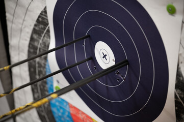 close up of a target
