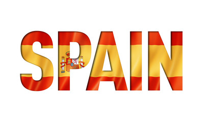 spanish flag text font